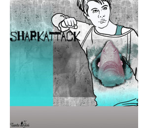 Bio Summersweat Lillestoff - Shark Panel